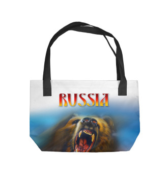 Пляжная сумка Русский медведь.