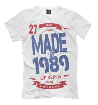 Женская футболка Рожденный в 1989