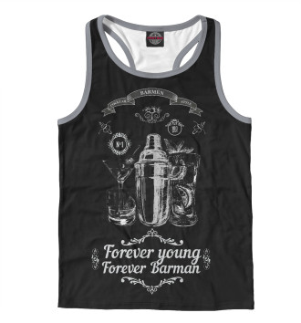 Мужская Борцовка Forever young, forever Barman