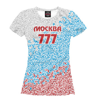 Женская Футболка Москва - регион 777