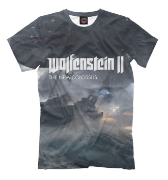 Мужская Футболка Wolfenstein 2 The New Colossus