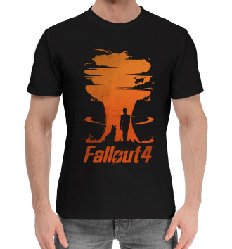 Мужская Хлопковая футболка Fallout 4