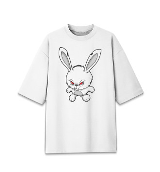Мужская Хлопковая футболка оверсайз Кролик вампир