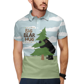 Мужское Поло Big Bear Hugs