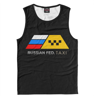 Мужская Майка Russian Federation Taxi