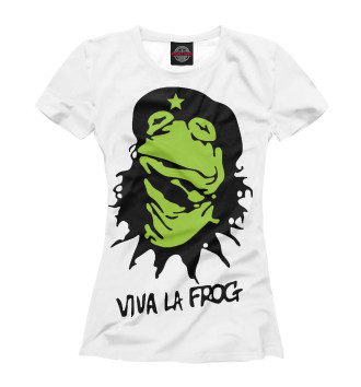 Женская Футболка Viva la Frog