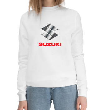 Женский Хлопковый свитшот Suzuki