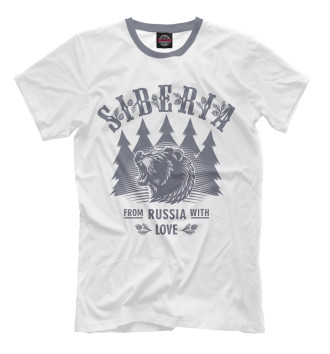Мужская Футболка Русский Медведь