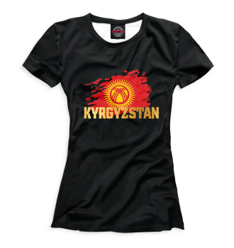 Женская Футболка Kyrgyzstan