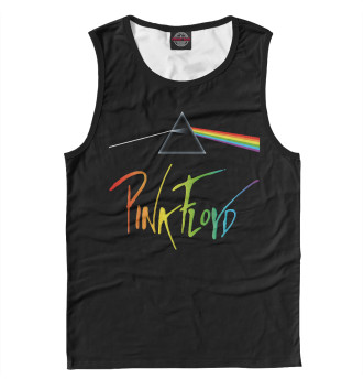 Мужская Майка Pink Floyd радужный логотип