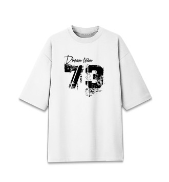 Женская Хлопковая футболка оверсайз Dream team 73