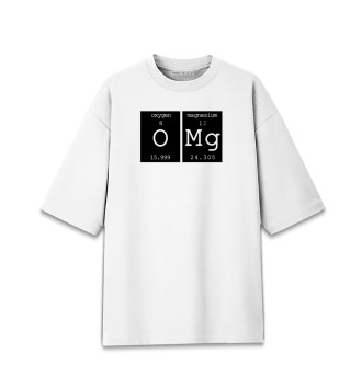 Мужская Хлопковая футболка оверсайз Омг