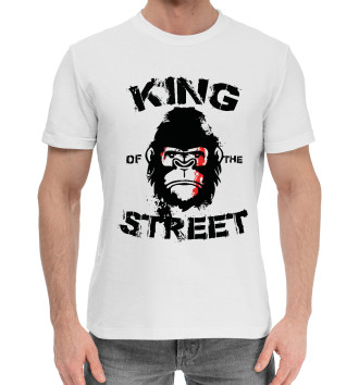 Мужская Хлопковая футболка Король улиц