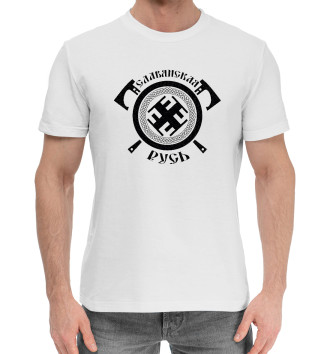 Мужская Хлопковая футболка Символ воина  -  РатиБорец