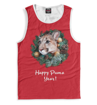 Майка для мальчиков Happy Puma Year!