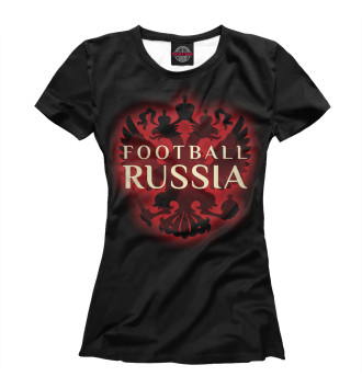 Женская Футболка Football Russia