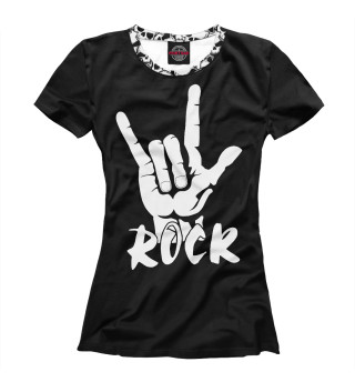 Женская футболка Rock