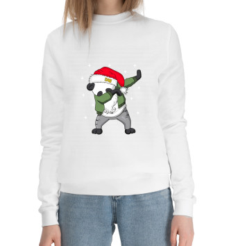 Женский Хлопковый свитшот DAB панда дед мороз