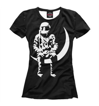 Женская футболка Moon man