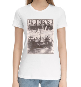 Женская Хлопковая футболка Linkin Park