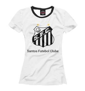 Женская Футболка ФК Сантос. Бразилия.