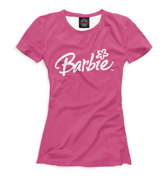 Футболка для девочек Надпись Barbie