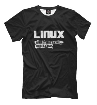 Мужская Футболка Linux
