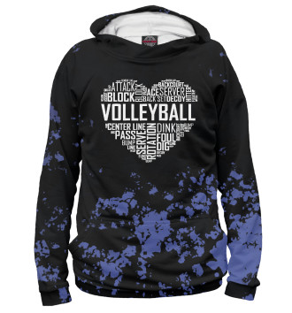 Худи для девочек Volleyball  Heart