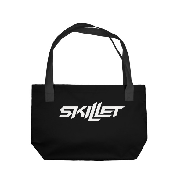Пляжная сумка с изображением Skillet цвета 
