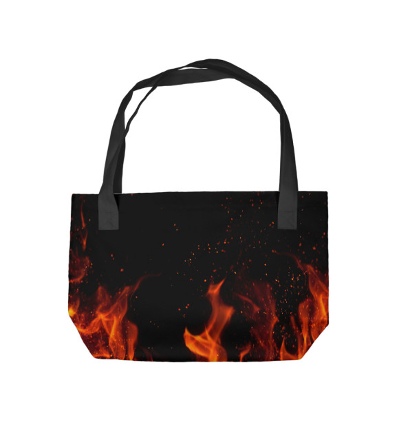 Пляжная сумка с изображением Стихия огня цвета 