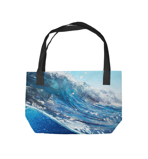 Пляжная сумка с изображением Стихия воды цвета 