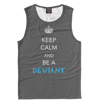 Майка для мальчиков Keep calm and be a deviant