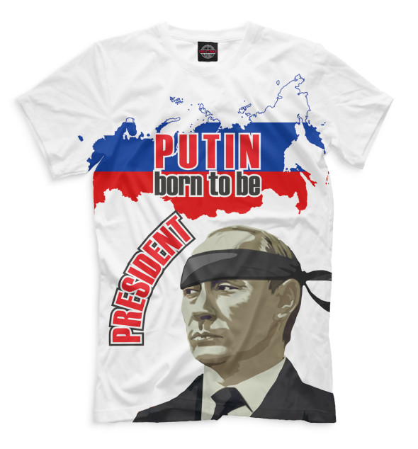 Мужская Футболка Путин, артикул: PUT-664031-fut-2