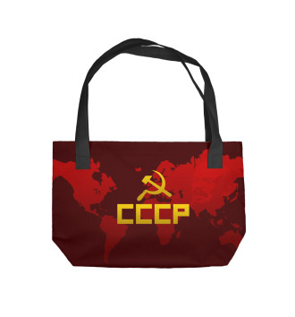 Пляжная сумка СССР и карта мира