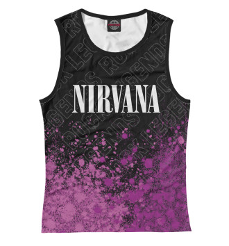 Майка для девочек Nirvana Rock Legends (пурпур)