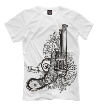 Женская футболка Пистолет