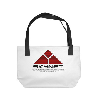 Пляжная сумка skynet logo white