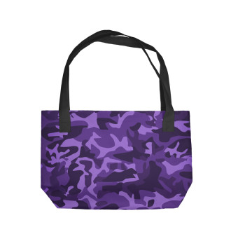 Пляжная сумка Фиолетовый камуфляж