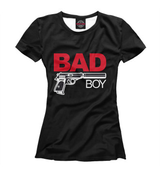 Женская Футболка Bad boy