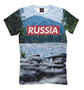 Футболка для мальчиков Russia река