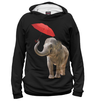 Женское Худи Слон с зонтом