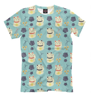 Мужская футболка Японские кошки счастья