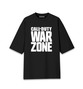 Мужская Хлопковая футболка оверсайз Warzone Call of Duty