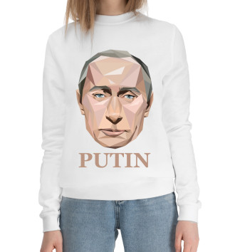 Женский Хлопковый свитшот Путин Мозаика
