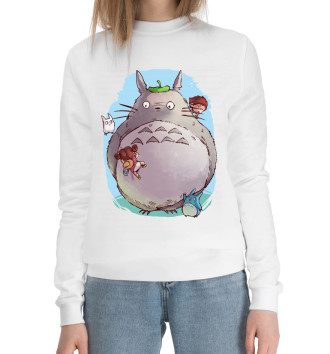 Женский Хлопковый свитшот Totoro
