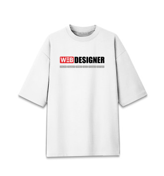 Женская Хлопковая футболка оверсайз WEB Designer