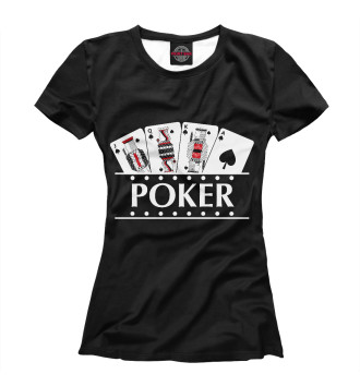 Женская Футболка Покер
