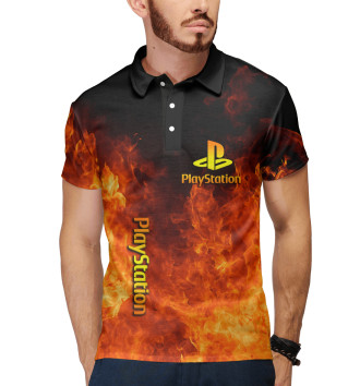 Мужское Поло Playstation в огне