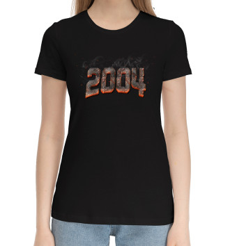 Женская Хлопковая футболка 2004