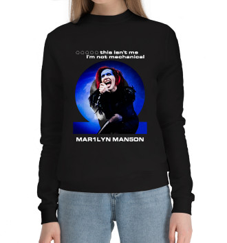 Женский Хлопковый свитшот Marilyn Manson Omega